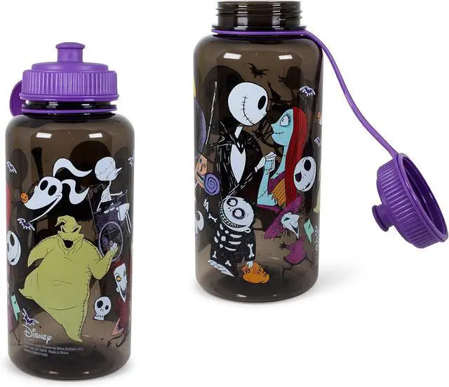 Alt view image 2 of 7 - Nightmare Before Christmas Disney's The Water Bottle | BPA-Free Large Plastic Water Jug With Screw Top Lid | Hydration For Outdoor Sports, Gym, Yoga | Holds 34 Ounces