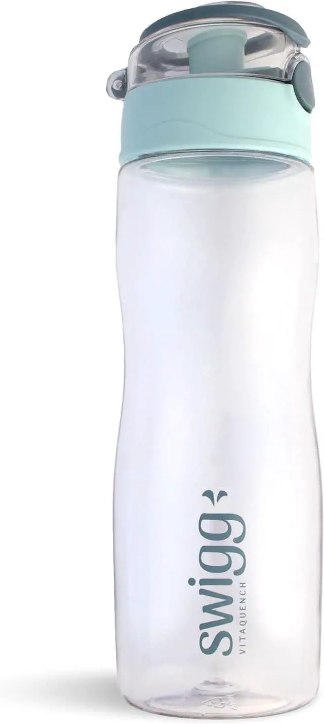 Main image of 2 Pack BPA Free Sports Water Bottles for School Gym Bicycle Car - Leak Proof Sports Waterbottles - See Through Reusable Clear Water Bottle botella de agua Made of Tritan Plastic Water bottle