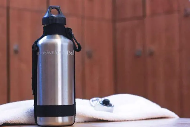 Alt view image 3 of 7 - New Wave Enviro 40oz Stainless Steel Water Bottle with Strap