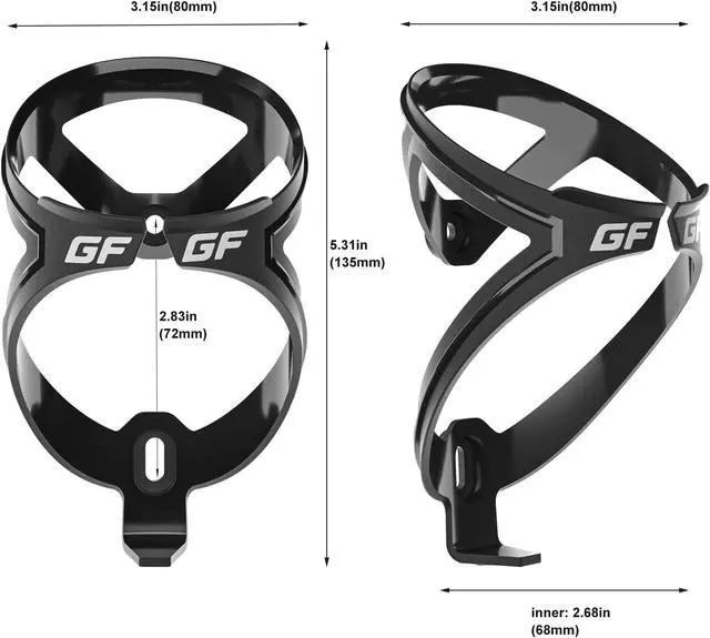 Alt view image 3 of 7 - GEMFUL Bike Water Bottles with Bicycle Holder 750ml Mtb Cycling Squeeze 24 oz Sport Bottle 2 Pack