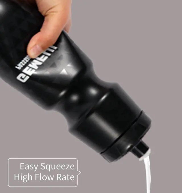 Alt view image 5 of 7 - GEMFUL Bike Water Bottles with Bicycle Holder 750ml Mtb Cycling Squeeze 24 oz Sport Bottle 2 Pack