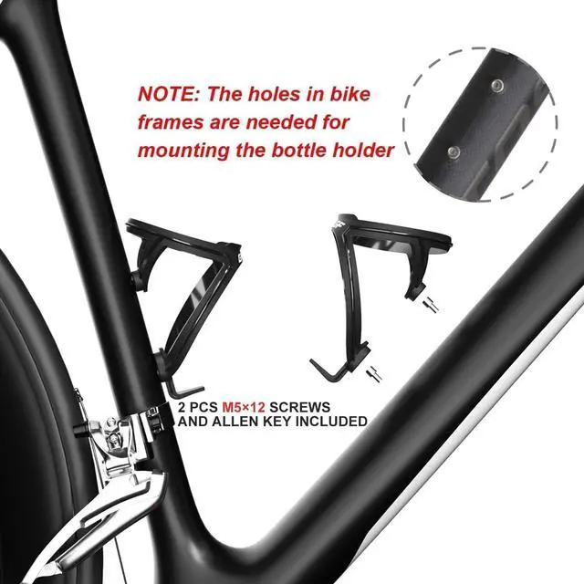 Alt view image 6 of 7 - GEMFUL Bike Water Bottles with Bicycle Holder 750ml Mtb Cycling Squeeze 24 oz Sport Bottle 2 Pack