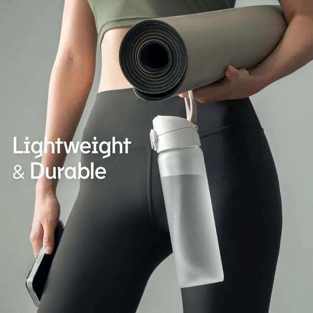 Alt view image 4 of 6 - RhinoShield AquaStand Magnetic Bottle 27 oz | Tritan Water Bottle with Straw Lid, Sport Bottle with MagSafe Compatible Handle, Tripod with Adjustable Angles, Leak Proof, Lightweight - Classic Black