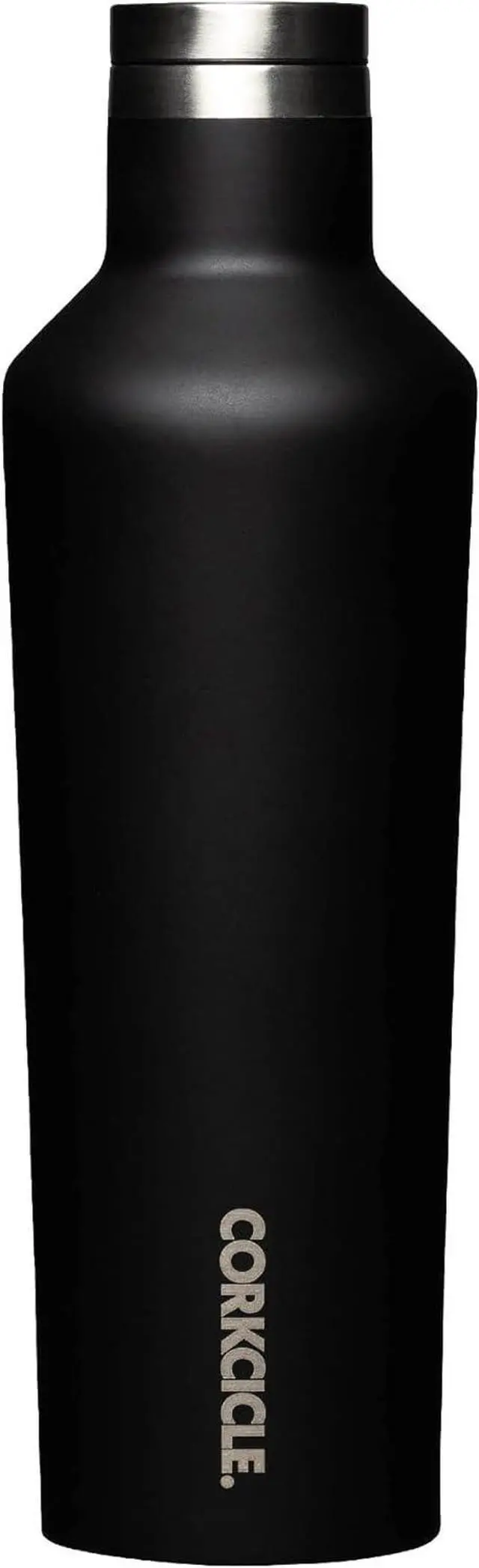 Main image of Corkcicle Classic Canteen Insulated Tumbler, Matte Black, 16 oz  Reusable Water Bottle Keeps Beverages Cold for 25 Hours & Hot 12 Hours  Cupholder Friendly Tumbler with Screw-On Cap