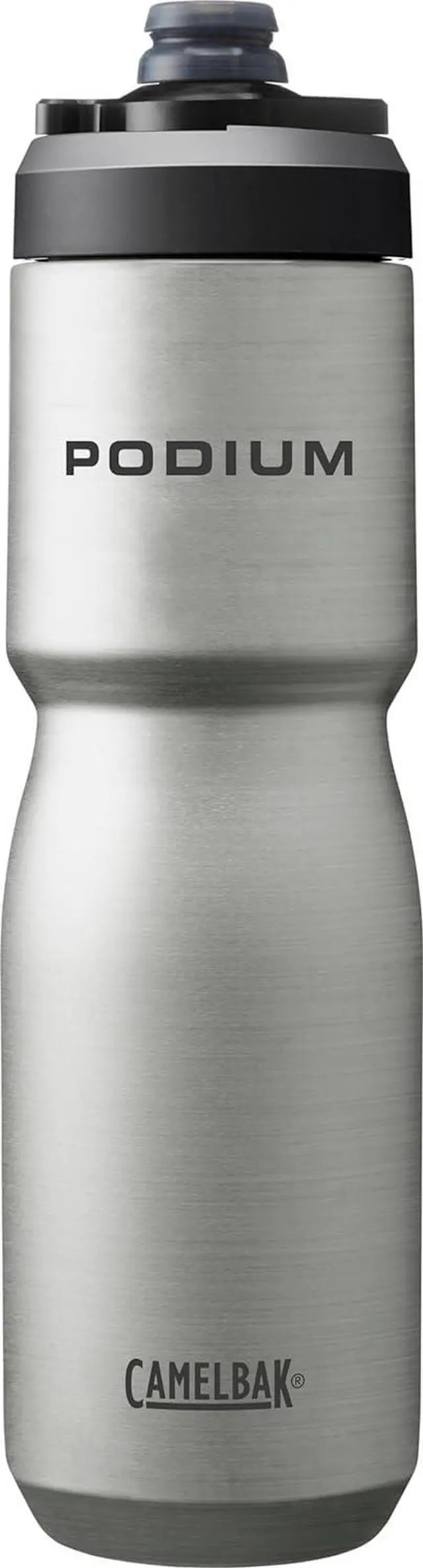 Main image of CamelBak Podium Steel Insulated Stainless Steel Bike Water Bottle  for Cycling, Fitness & Sports- Fits Most Bike Cages, 22oz - Stainless