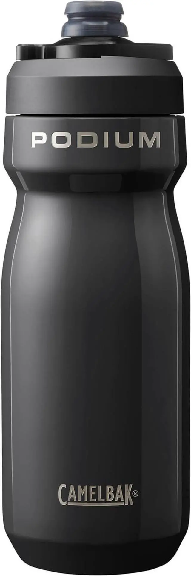 Main image of CamelBak Podium Steel Insulated Stainless Steel Bike Water Bottle  for Cycling, Fitness & Sports- Fits Most Bike Cages, 18oz - Black