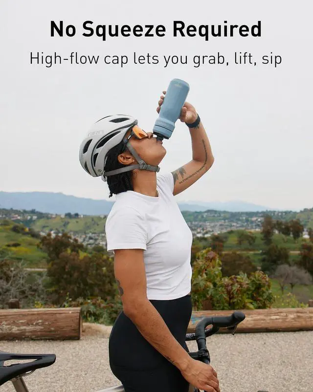 Alt view image 3 of 6 - CamelBak Podium Steel Insulated Stainless Steel Bike Water Bottle  for Cycling, Fitness & Sports- Fits Most Bike Cages, 18oz - Black