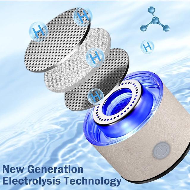 Alt view image 3 of 7 - 2025 New Hydrogen Water Generator Bottles, Portable Hydrogenated Water Bottle with SPE PEM Technology, 420ml Hydrogen Water Bottle Generator, Rechargeable Ionizer Machine for Home, Office, and Travel