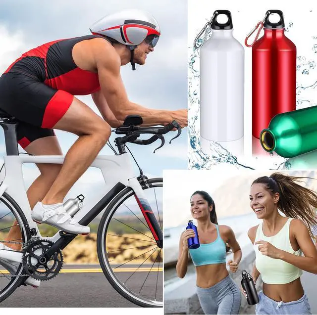 Alt view image 5 of 6 - 18 Pcs Water Bottles Multipack Bulk 20 oz Metal Aluminum Reusable Lightweight Sport Valentine First Day of School Gifts Party Favor Leak Proof with Twist Cap Gym Hiking Bike Outdoor Travel