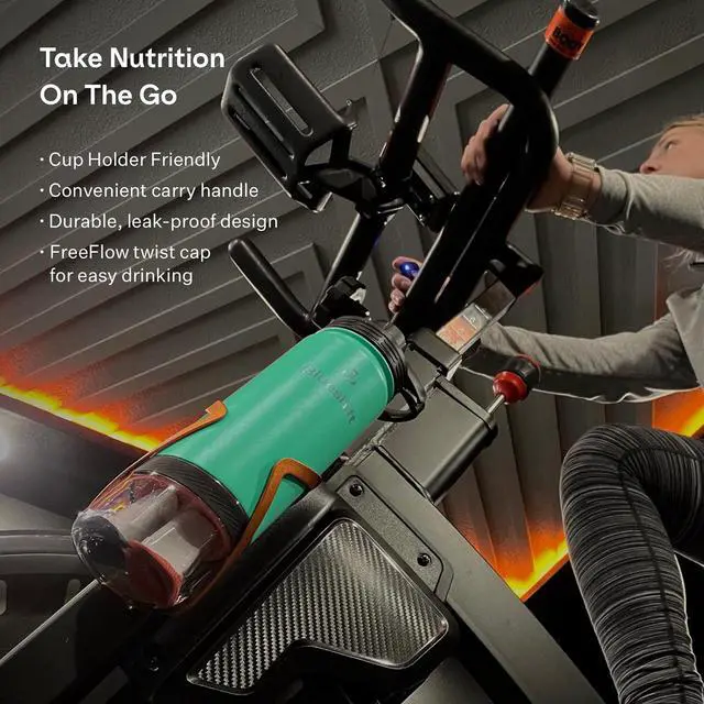 Alt view image 5 of 7 - 18 oz Stainless Steel Water Bottle - Insulated Shaker Bottle, Protein Shaker Bottle, Metal Shaker Cup for Protein Shakes w/Ball & 6 Superblend Supplements - 18 oz Kale Green Bottle + 6 Pods