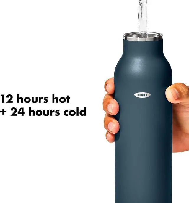 Alt view image 5 of 6 - OXO Strive 24oz Insulated Water Bottle with Standard Lid - Dark Cobalt
