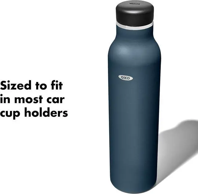 Alt view image 6 of 6 - OXO Strive 24oz Insulated Water Bottle with Standard Lid - Dark Cobalt