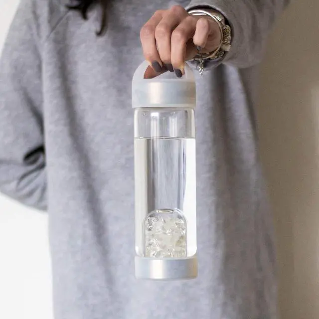 Alt view image 3 of 7 - VitaJuwel LOOP - cloud white | Protective Caps for VitaJuwel Crystal Water Bottles (Silicone)