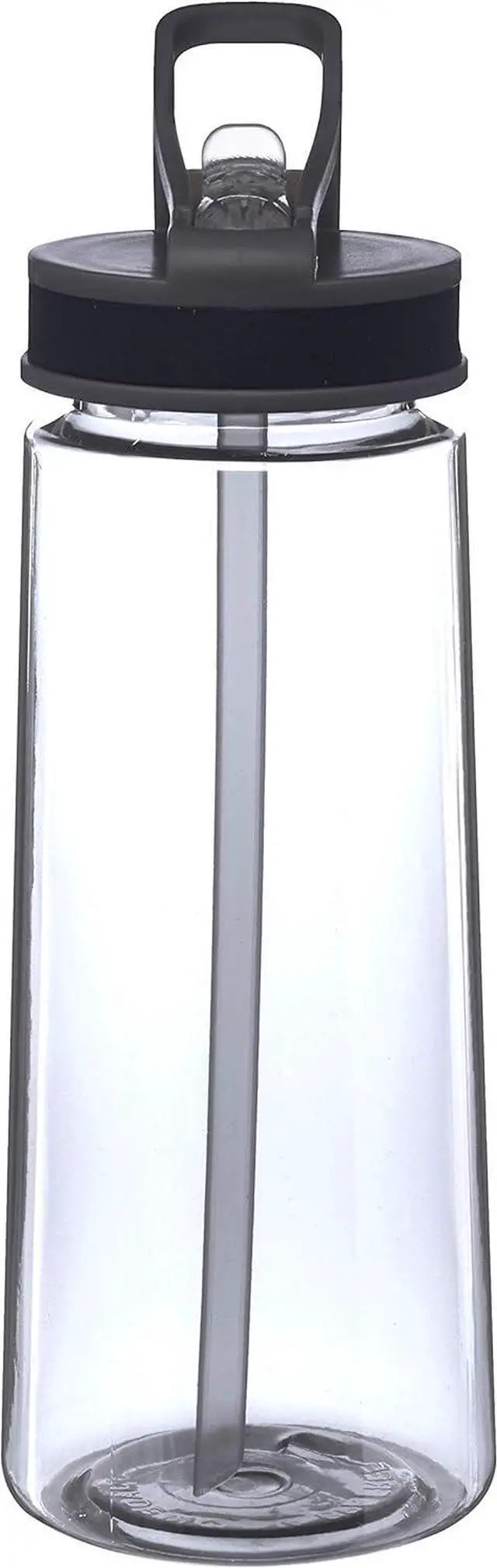 Alt view image 7 of 7 - DISCOUNT PROMOS Plastic Sports Bottles with Spill Proof Lids 22 oz. Set of 6, Bulk Pack - Reusable, With Straw, Perfect for Gym, Outdoor Sports, Home, Office - Clear
