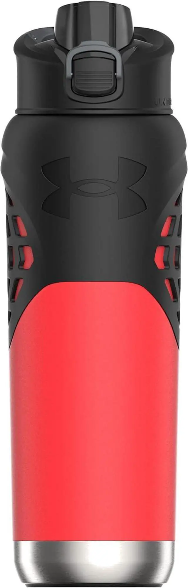 Alt view image 2 of 7 - Under Armour 24Oz Stainless Steel Water Bottle, Insulated, Carabiner Easy Carry Hook, Leak Proof, Kids & Adults, All Sports, Gym