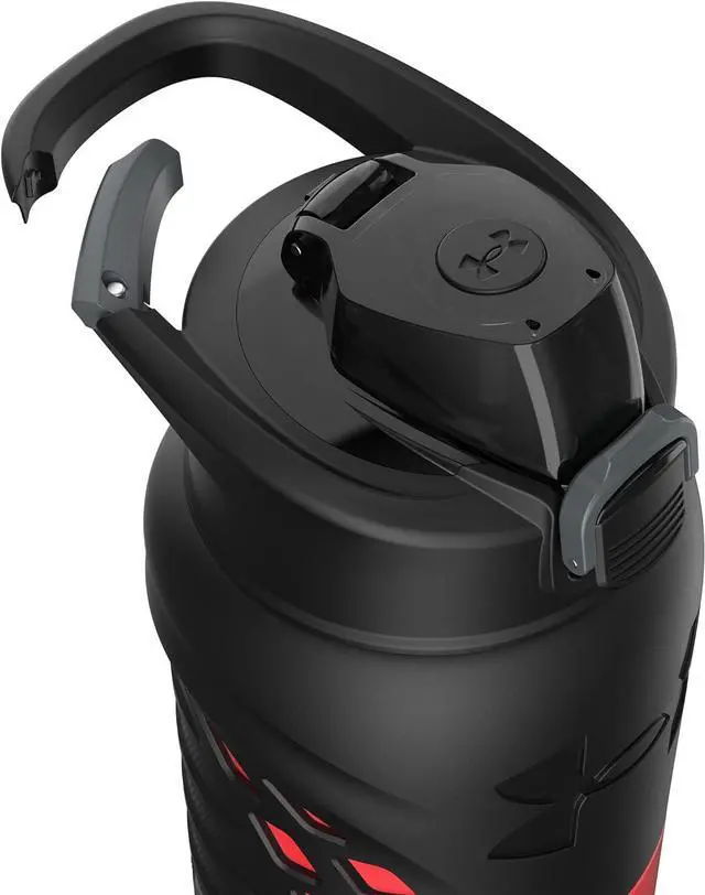 Alt view image 4 of 7 - Under Armour 24Oz Stainless Steel Water Bottle, Insulated, Carabiner Easy Carry Hook, Leak Proof, Kids & Adults, All Sports, Gym