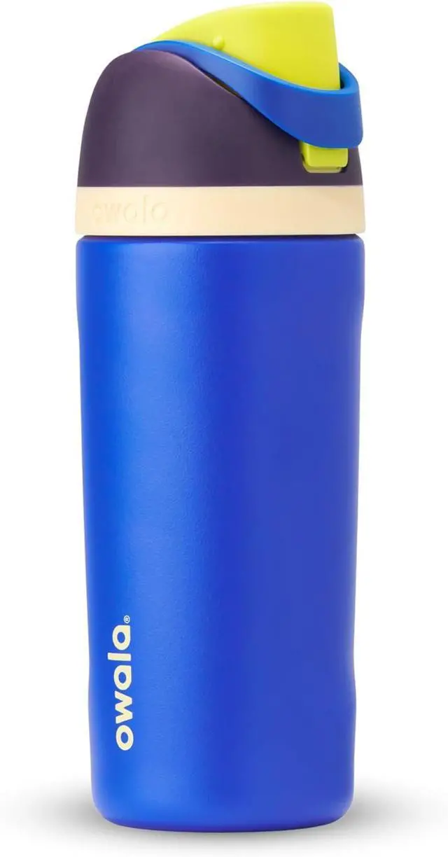 Main image of Owala Kids FreeSip Insulated Stainless Steel Water Bottle with Straw for Sports, Travel, and School, BPA-Free Sports Water Bottle, 16 oz, Celestial Sphere