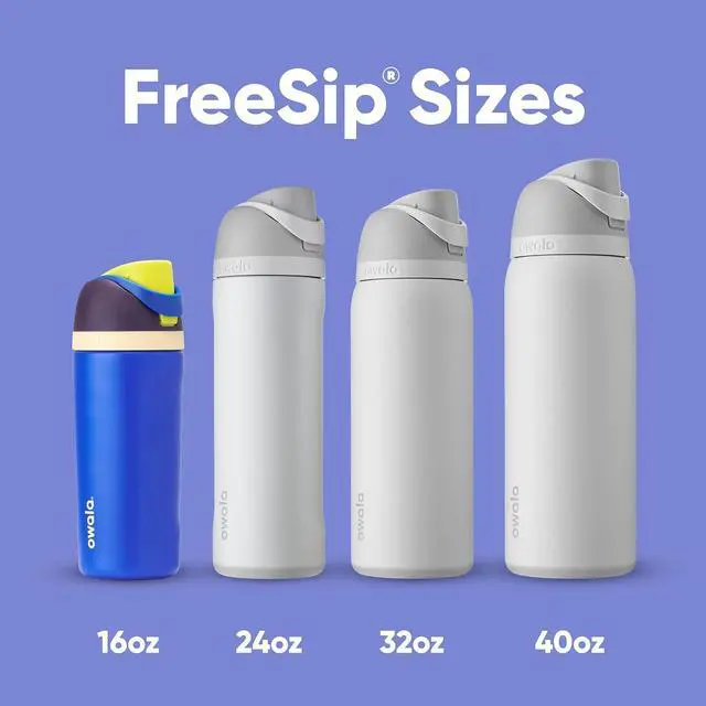 Alt view image 5 of 5 - Owala Kids FreeSip Insulated Stainless Steel Water Bottle with Straw for Sports, Travel, and School, BPA-Free Sports Water Bottle, 16 oz, Celestial Sphere