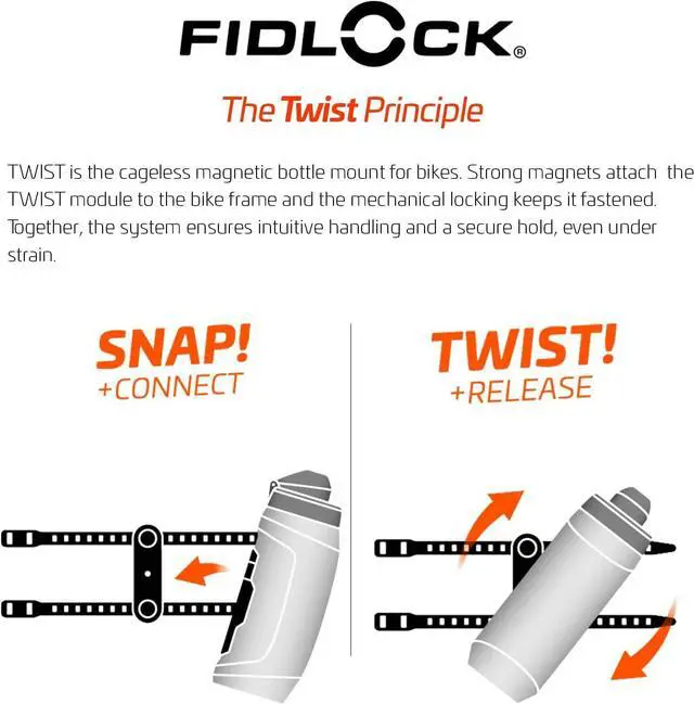Alt view image 4 of 7 - FIDLOCK Twist Replacement Bottle 590ml/20oz | Includes Twist Bottle Only (Twist Base Not Included) | Smoke
