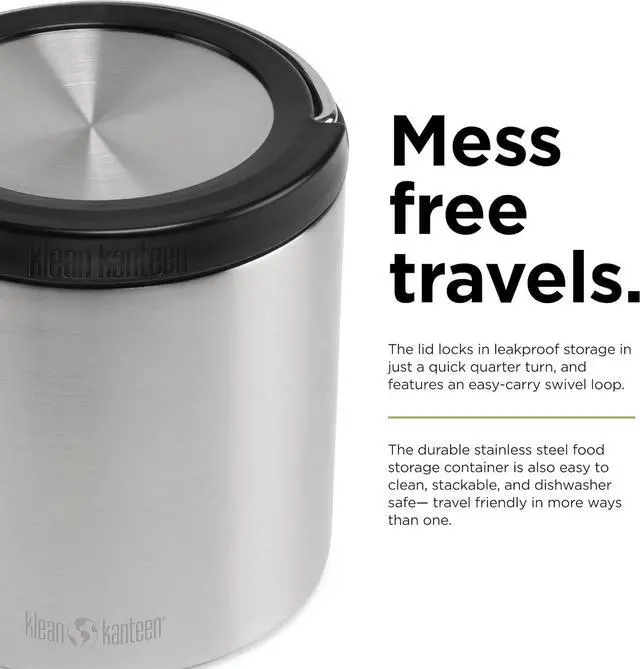 Alt view image 4 of 7 - Klean Kanteen TKCanister Insulated Food Container - Food Storage Container - 32oz