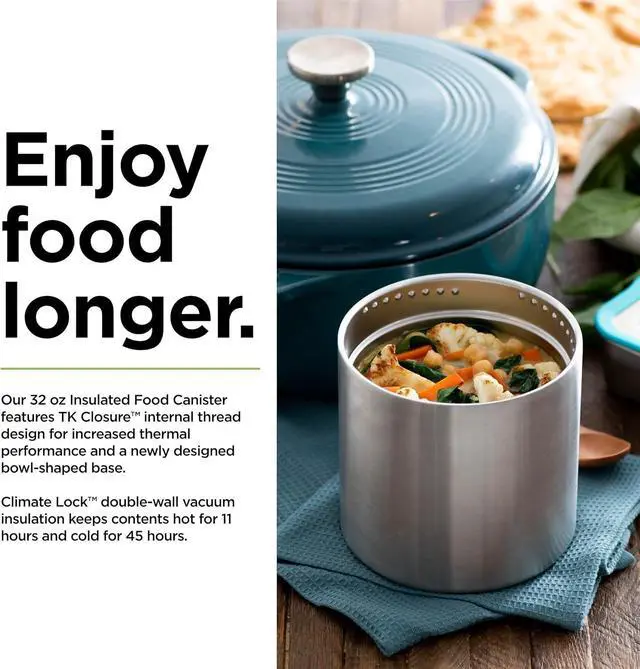 Alt view image 3 of 7 - Klean Kanteen TKCanister Insulated Food Container - Food Storage Container - 32oz