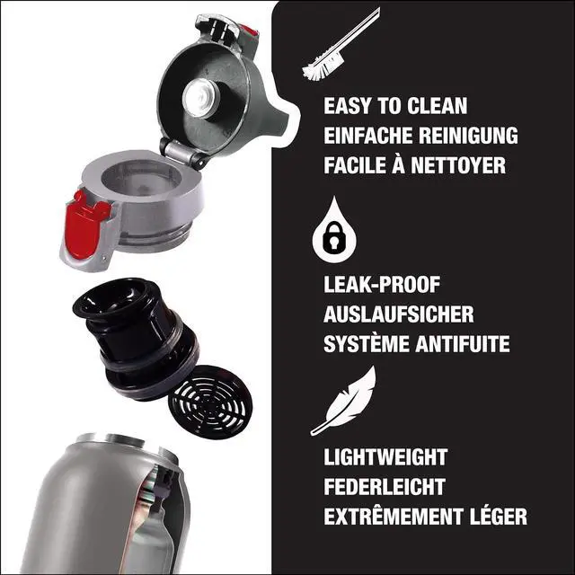 Alt view image 3 of 5 - SIGG - Thermo Flask Hot & Cold ONE - Insulated Water Bottle - Tea Filter - Leakproof - BPA-Free - Stainless Steel - 17Oz