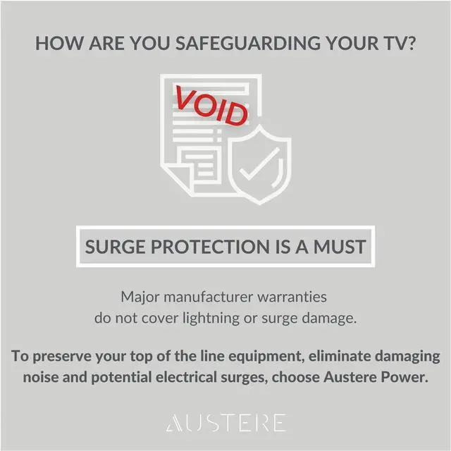Alt view image 3 of 7 - Austere VII Series, 6 Outlet Surge Protector Power Strip, 4000 Joules, Isolated EMI/RFI Filtering, 1 USB-C 45W Fast Charger, 2 USB-C and 2 USB-A 2.4 amp Ports, 7 Year Component Guarantee