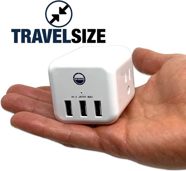 Alt view image 3 of 7 - Cruise Approved Power Strip Non Surge Protector for Cruise Ship Multi Plug, 6 Outlets, 3 USB & 3 AC Outlet for Carnival, Celebrity, Princess, Norwegian & Major Lines in 2025 & 2026