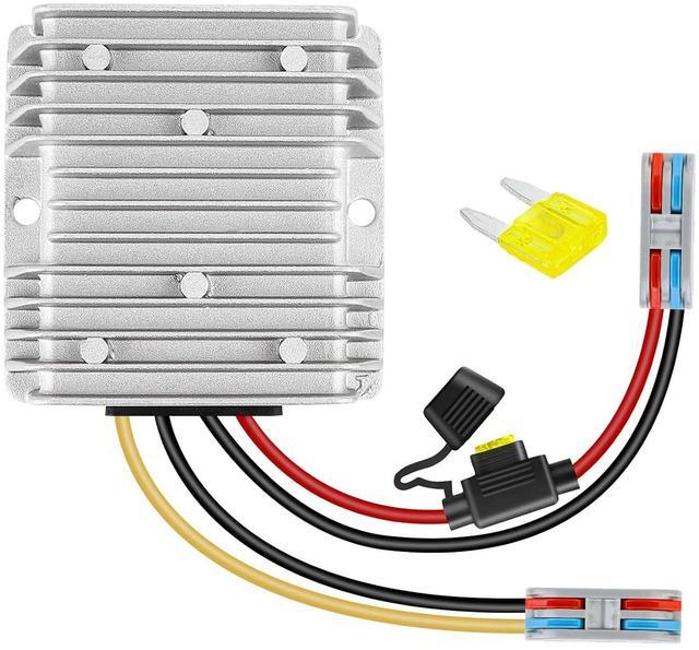 Main image of HOMELYLIFE 20A 240W DC 24V 36V 48V to 12V Voltage Converter with Fuse Step Down Regulator Buck Reducer Power Converter Waterproof Transformer for Golf Cart