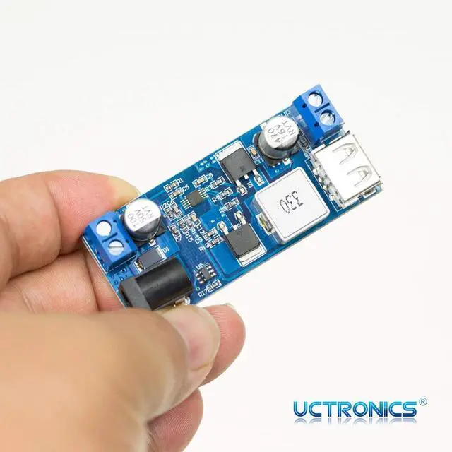Alt view image 5 of 6 - UCTRONICS DC 9V 12V 24V to DC 5V 5A Buck Converter Module, 9-36V Step Down to USB 5V Transformer Dual Output Voltage Regulator Board [2 Pack]
