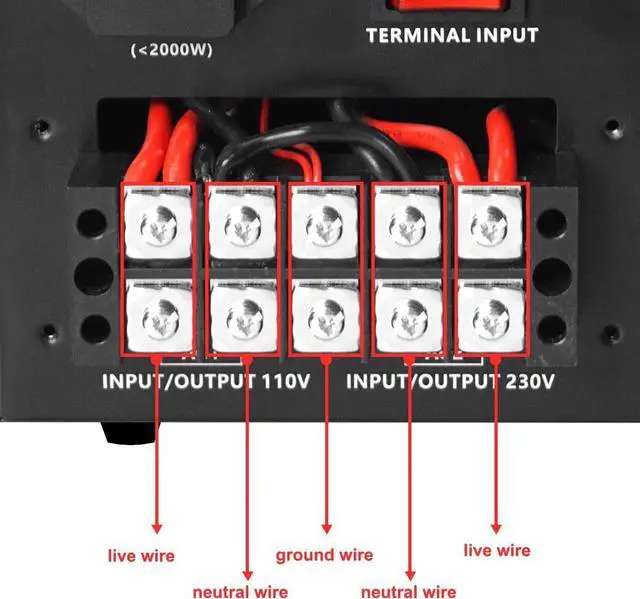 Alt view image 6 of 7 - Yinleader 5000W PRO Voltage Transformer Converter Step Up/Down AC 110V/120V to 220V/240V or 220V/240V to 110V/120V Power Converter w/US Standard Power Cord,Circuit Breaker Protection