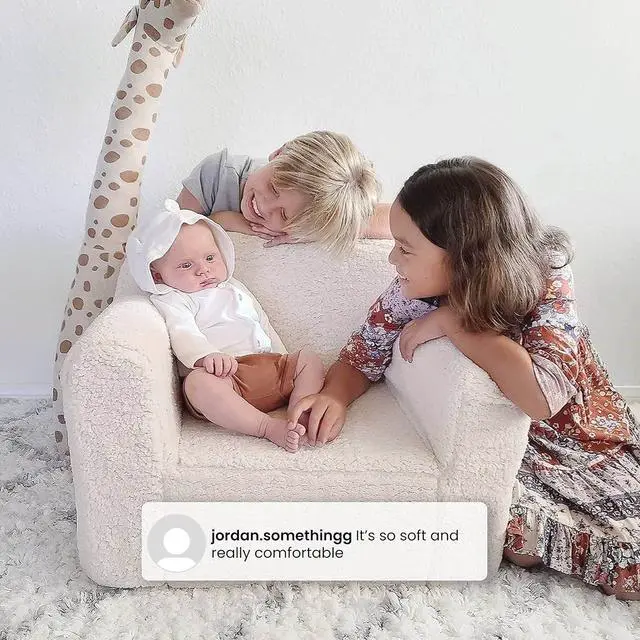 Alt view image 5 of 7 - Delta Children Cozee Sherpa Chair, Cream