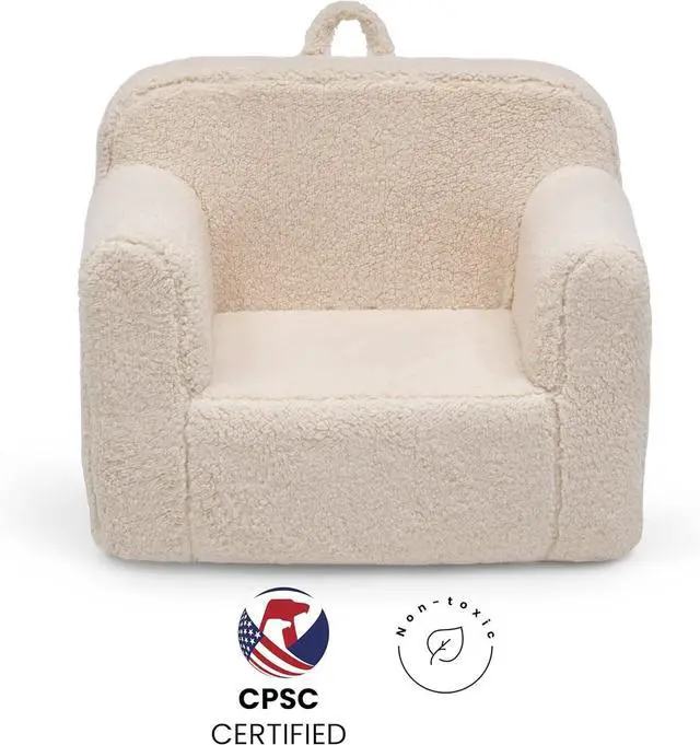 Alt view image 6 of 7 - Delta Children Cozee Sherpa Chair, Cream