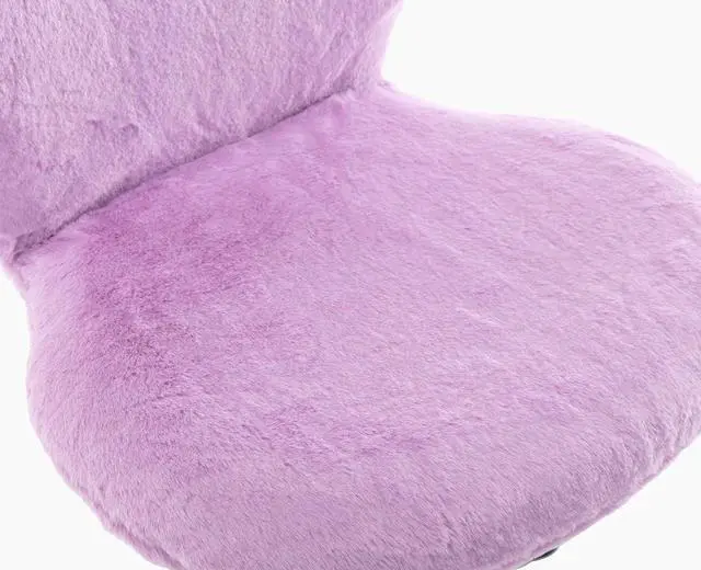 Alt view image 5 of 7 - Swivel Kids Desk Chair Adjustable Rolling Student Chair Living Room Thick Padded Children Chair for Girls and Boys (Purple)