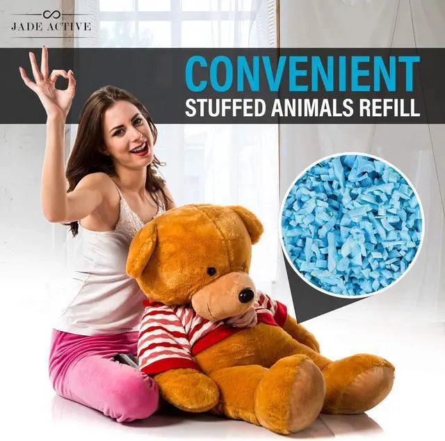 Alt view image 5 of 7 - Bean Bag Filler, 10 LBS Premium Bean Bag Booster Shredded Memory Foam, Soft Stuffing for Dog Bed or Couch Cushion, Filling Even for Artwork