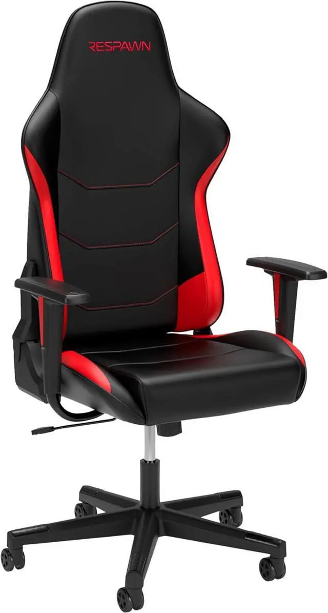 Main image of RESPAWN 110 Gaming Chair - Gamer Chair PC Computer Chair, Ergonomic Gaming Chairs, Office Chair with Integrated Headrest, Gaming Chair for Adults 135 Degree Recline with Angle Lock - Red