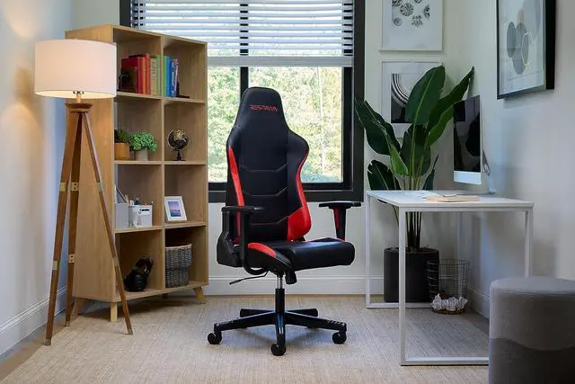Alt view image 7 of 7 - RESPAWN 110 Gaming Chair - Gamer Chair PC Computer Chair, Ergonomic Gaming Chairs, Office Chair with Integrated Headrest, Gaming Chair for Adults 135 Degree Recline with Angle Lock - Red