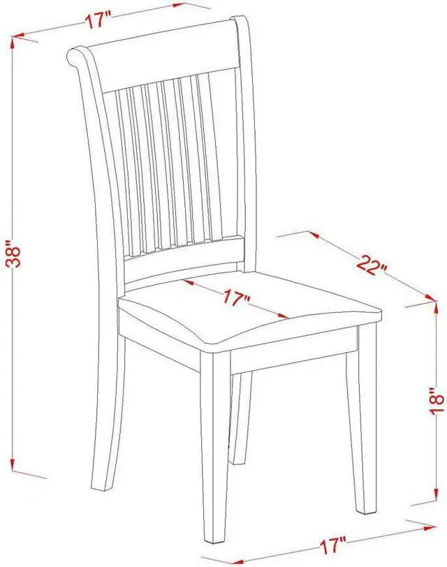 Alt view image 4 of 4 - East West Furniture POC-SBR-C Portland Dining Chairs - Linen Fabric Upholstered Wooden Chairs, Set of 2, Saddle Brown