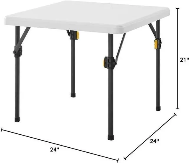 Main image of Living & More 24inch Kids Square Folding Table, Light Weight, No Assembly, Toddler