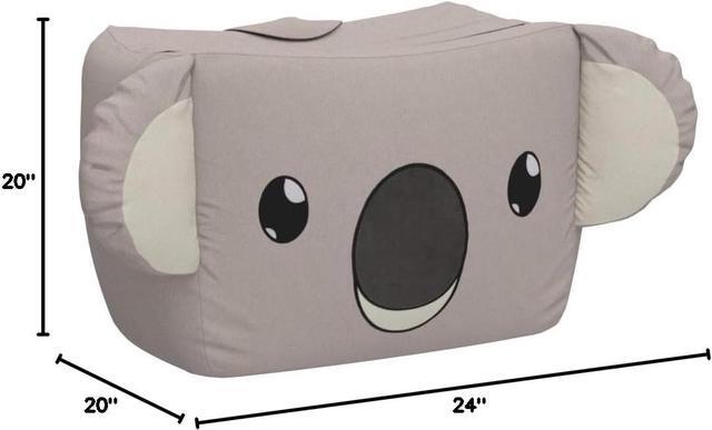 Alt view image 6 of 6 - Aubliss Stuffed Animal Storage Bean Bag Chairs for Kids, Velvet Extra Soft Beanbag Chair Cover, X-Large Stuffable Zipper Bean Bag for Organizing Plush Toys Boys Girls, Koala