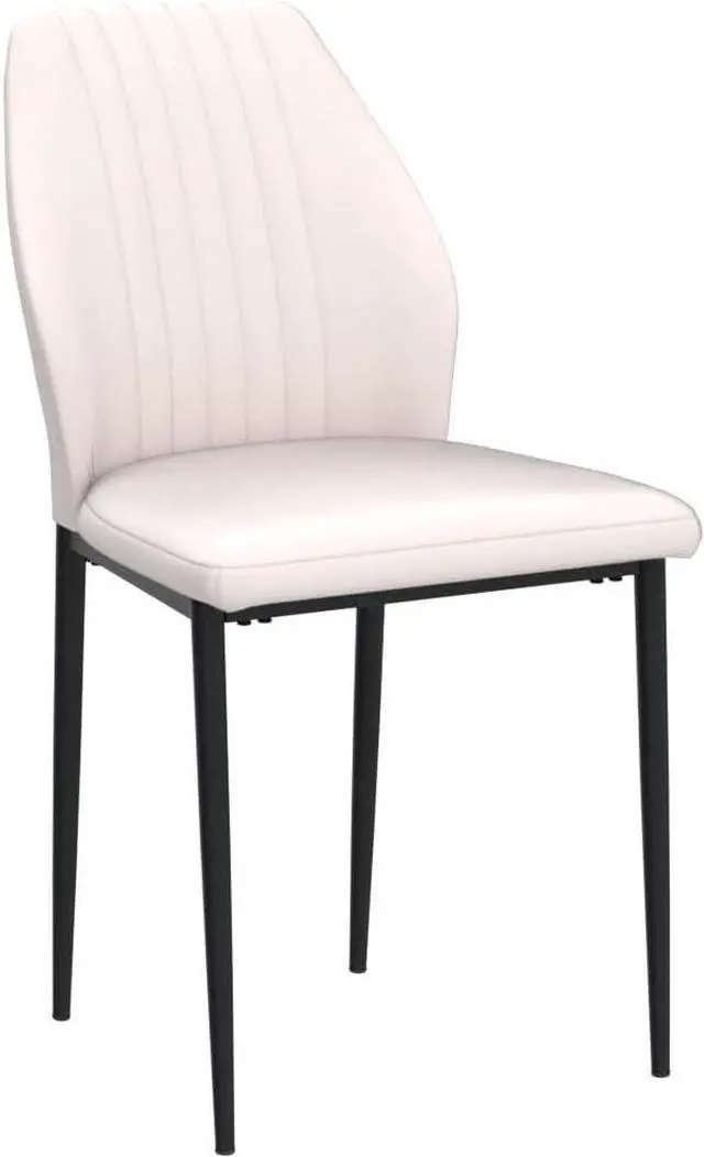 Alt view image 5 of 7 - ZckyCine Dining Chair PU Leather Living Room Chair Modern Kitchen Armless Side Chair with Metal Legs