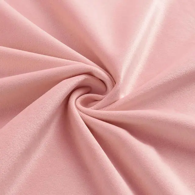 Alt view image 7 of 7 - Furnimart Pink Round Velvet Vanity Ottoman Stool, Contemporary Makeup Modern Accent Stool for Bedroom Living Room Entryway