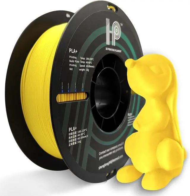 Main image of PLA Filament, Matte PLA, 3D Printer Filament, PLA Filament 1.75mm Dimensional Accuracy +/- 0.02mm, 1KG Spool (2.2 lbs), Fit Most FDM Printer (Matte Yellow)