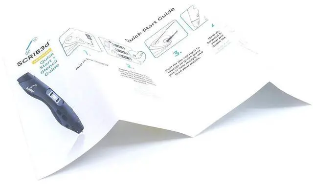 Alt view image 2 of 4 - SCRIB3D Advanced 3D Printing Pen with 20 Feet of Filament, Stencil Book, and Project Guide