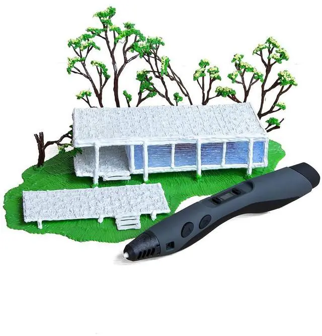 Alt view image 4 of 4 - SCRIB3D Advanced 3D Printing Pen with 20 Feet of Filament, Stencil Book, and Project Guide