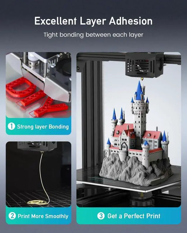 Alt view image 5 of 7 - SUNLU PETG Filament 1.75mm Bundle, Less Stringing and Good Layer Adhesion PETG 3D Printer Filament, Individually Vacuum Packed, 2kg in Total, 1kg per Spool, PETG 2 Pack, Black+Black