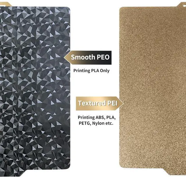 Alt view image 2 of 6 - PEO+PEI Build Plate for Bambu Lab X1C/X1/P1P/P1S/A1, 257x257mm Double Sided PEO+PEI Spring Steel Bed Plate Flexible Textured Print Bed for Bambulab 3D Printers