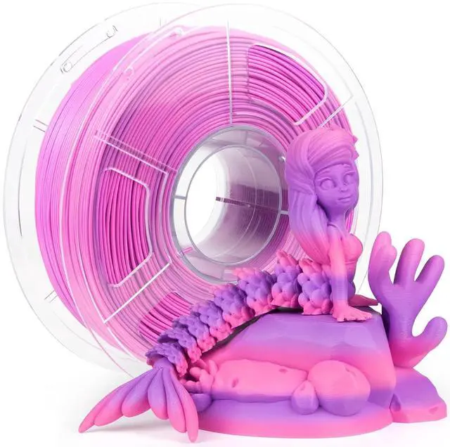 Main image of iSANMATE PLA+ Rainbow Filament, Gradient Multicolors, Color Change, 3D Printing Filament 1KG