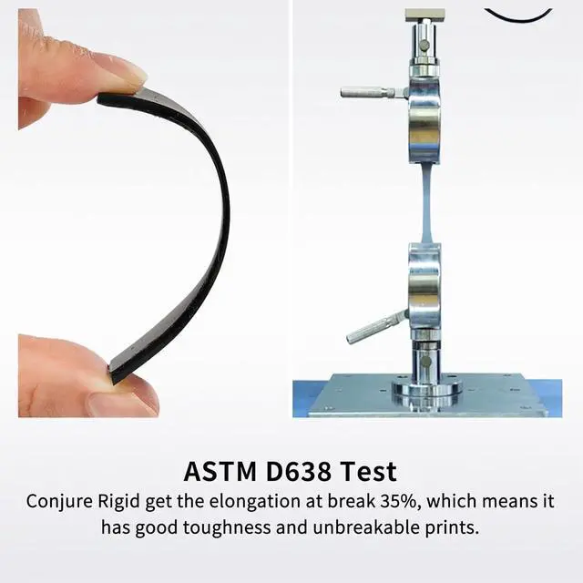 Alt view image 6 of 7 - Chitu Systems Conjure Rigid Resin with Engineering-Like Features for Functional Gadgets Resin Printing,Low Shrinkage for Articulated Figure LCD 3D Printing (Black,1000g)