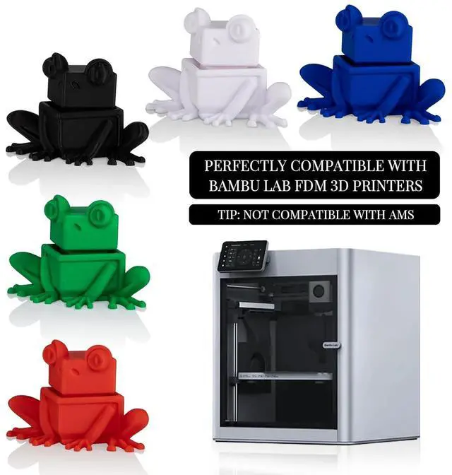 Alt view image 6 of 6 - PLA 3D Printer Filament Bundle, TINMORRY PLA Filament 1.75mm, 250g x 5 Spools, Black+White+Blue+Red+Green, Net Weight 1.25kg